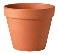 Deroma 5.7 in. H x 6 in. Dia. Clay Traditional Planter Terracotta (Pack of 24)