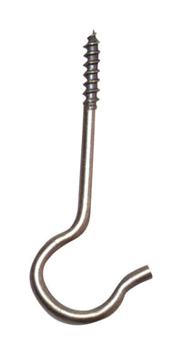 Panacea Brass Steel 2-1/2 in. H Sturdy Ceiling Hook 5 pk