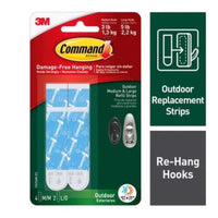 3M Command Assorted Foam Adhesive Strips 1-3/4 in. L 6 pk (Pack of 4)