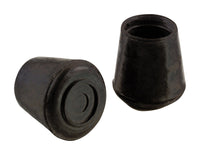 Shepherd Rubber Leg Tip Black Round 1-1/8 in. W 4 pk (Pack of 6)