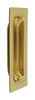 National Hardware 3-1/4 in. L Bright Brass Gold Steel Flush Pull (Pack of 5).