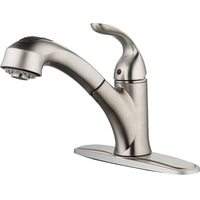 Innova One Handle Brushed Nickel Pull-Out Kitchen Faucet