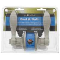 Ultra Security Satin Nickel Bed and Bath Lever Right or Left Handed