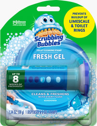 Scrubbing Bubbles Rainshower Scent Continuous Toilet Cleaning System 1.34 oz Gel