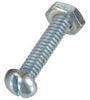 Hillman No. 1/4-20 x 2 in. L Slotted Round Head Zinc-Plated Steel Machine Screws 5 pk (Pack of 10)