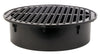 NDS 6 in. Black Round Polyethylene Drain Grate