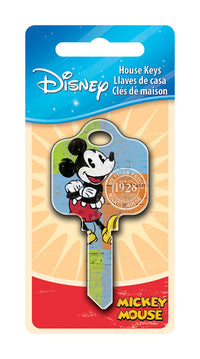 Howard Keys Disney Mickey Mouse House Key Blank Single sided For Schlage Locks (Pack of 5)