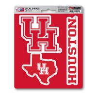 University of Houston 3 Piece Decal Sticker Set