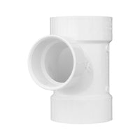 Charlotte Pipe Schedule 30 3 in. Hub X 2 in. D Hub PVC Sanitary Tee 1 pk