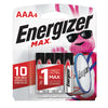 Energizer Max Premium AAA Alkaline Batteries 4 pk Carded