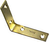 National Hardware 3 in. H X 0.75 in. W X 0.11 in. D Brass-Plated Steel Inside Corner Brace