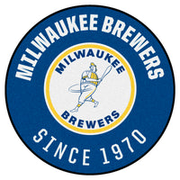 MLB - Milwaukee Brewers Retro Collection Roundel Rug - 27in. Diameter - (1970)