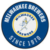 MLB - Milwaukee Brewers Retro Collection Roundel Rug - 27in. Diameter - (1970)