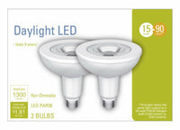 GE PAR 38 E26 (Medium) LED Light Bulb Daylight 90 Watt Equivalence 2 pk