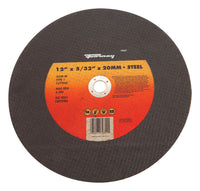 Forney 12 in. D X 20 mm Aluminum Oxide Metal Cutting Wheel 1 pc