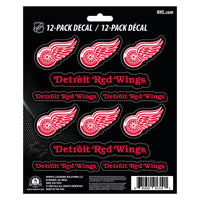 NHL - Detroit Red Wings 12 Count Mini Decal Sticker Pack