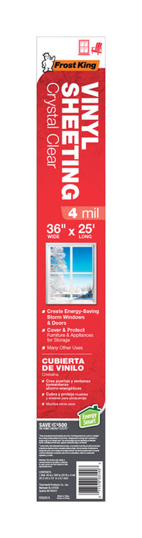 Frost King Clear Vinyl Sheeting Roll For Doors and Windows 25 ft. L X 4 in.