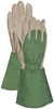 Bellingham Unisex Leather Combo Gauntlet Gloves Gray/Green XL 1 pair