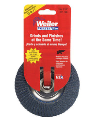 Weiler Vortec Pro 4-1/2 in. D X 5/8 in. Zirconia Type 29 Flap Disc 36 Grit 1 pc