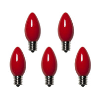 Holiday Bright Lights Incandescent C9 Red 25 ct Replacement Christmas Light Bulbs 0.08 ft.