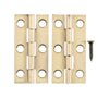 National Hardware 2 in. L Antique Brass Door Hinge 2 pk