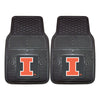 University of Illinois Heavy Duty Car Mat Set - 2 Pieces