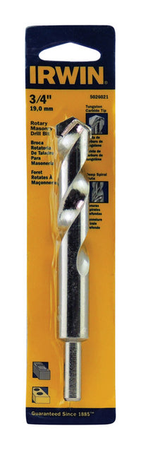 Irwin 3/4 in. X 6 in. L Tungsten Carbide Tipped Rotary Drill Bit Straight Shank 1 pc