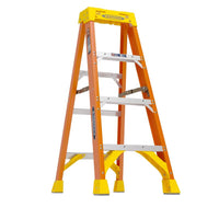 Werner 4 ft. H Fiberglass Step Ladder Type IA 300 lb. capacity