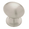 Bulldog Modern Oblong Cabinet Knob 1 in. D Satin Nickel 10 pk