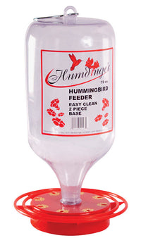 Humdinger Hummingbird 72 oz Plastic Bottle Nectar Feeder 8 ports