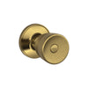 Schlage Byron Antique Brass Bed and Bath Knob Right or Left Handed