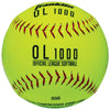 Franklin Yellow Synthetic Softballs 12 in. 1 pk