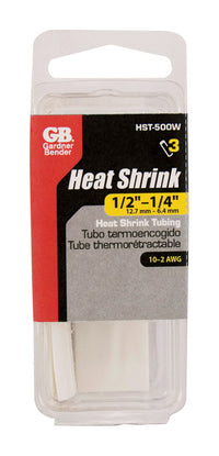 Gardner Bender 1/2 in. D Heat Shrink Tubing White 3 pk