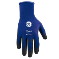 General Electric Unisex Dipped Gloves Black/Blue M 1 pair