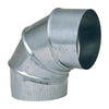 Imperial Manufacturing 3 in. Dia. x 3 in. Dia. Adjustable 90 deg. Galvanized Steel Elbow Exhaust (Pack of 8)