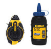 DeWalt 4 oz Blue Chalk and Reel Set 100 ft. Black/Yellow