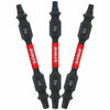 Diablo Square 2-1/2 in. L Double-Ended Screwdriver Bit Set Black Oxide 3 pc