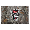 North Carolina State University Wolfpack Camo Rubber Scraper Door Mat