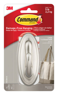 3M Command Large Plastic Hook 6.75 In. L 1 Pk