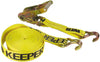 Keeper 2 in. W X 27 ft. L Yellow Tie Down w/Ratchet 3333 lb 1 pk