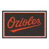 MLB - Baltimore Orioles Script 4ft. x 6ft. Plush Area Rug