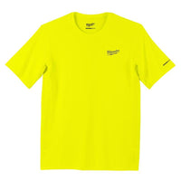 Milwaukee Workskin L/XL Short Sleeve Unisex Crew Neck Yellow Shirt