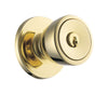 Weiser Beverly Polished Brass Entry Lockset ANSI/BHMA Grade 3 1-3/4 in.