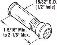 Prime-Line 0.46 in. D 160 deg Polished Brass Brass Door Viewer