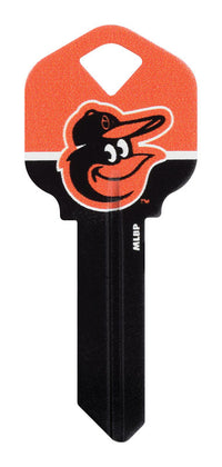 Hillman Baltimore Orioles Painted Key House/Office Universal Key Blank Single (Pack of 6).