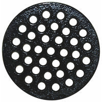 Sioux Chief 6-1/4 in. Epoxy Coated Black Round Cast Iron Floor Drain Strainer