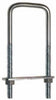 National Hardware 3/8 in. X 3-5/8 in. W X 7 in. L Coarse Zinc-Plated Steel Square U-Bolt