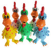 Multipet Globken Assorted Latex Polka Dot Chicken Squeaky Dog Toy Large