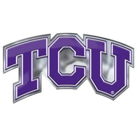 Texas Christian University Heavy Duty Aluminum Color Emblem