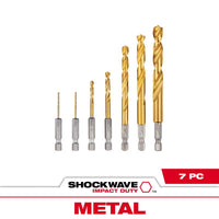 Milwaukee Shockwave Drive Bit Set Titanium 7 pc